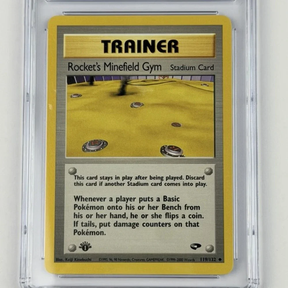 Pokemon Rocket's Minefield Gym 119/132 1st Ed. CGC 9 Mint TCG 2000 Gym Challenge